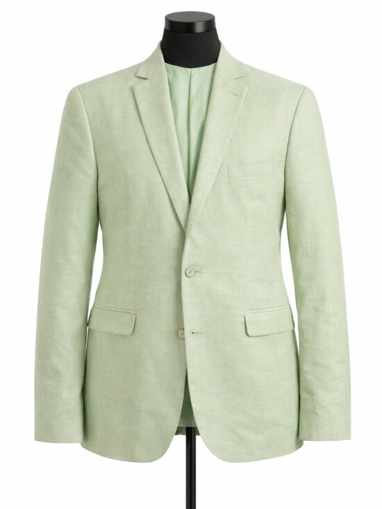 Mage Male Other - MAGE MALE Men's Mint Green Blazer Jacket Satin Lining 3XL